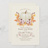 子ども用のカボチャ 招待状 (正面/裏面)