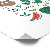 子ども用のトロピカルアルファベット ポスター (角)