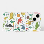 子ども用のトロピカルアルファベット iPhoneケース (裏面横)