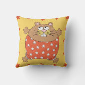 子ども用のネズミと星の枕 クッション (裏面)