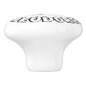 子ども用の緑色の引き出しハンドル セラミックノブ (側面)