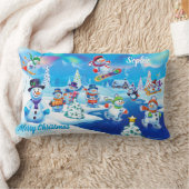 子ども用クリスマス腰枕 ランバークッション (ブランケット)