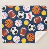 子ども用グはっきりしたラフィック·スポーツスロー シェルパブランケット (正面(横))