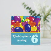 子ども用パーティーバルーンはいつでも 招待状 (スタンド正面)