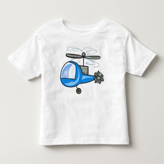 子ども用ヘリコプター トドラーTシャツ (正面)