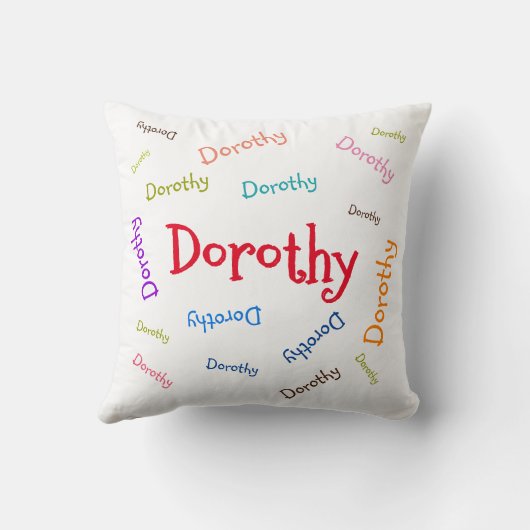 子ども用子供への個人用枕 クッション (裏面)