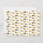 子ども用建設トラック ノートカード (裏面)