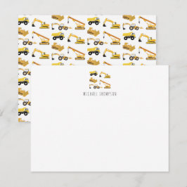 子ども用建設トラック ノートカード