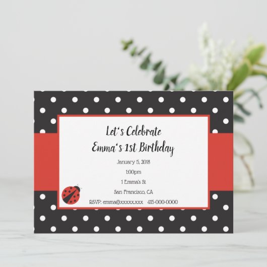 子ども用招待状やベビーシャワー用誕生日 招待状 (スタンド正面)