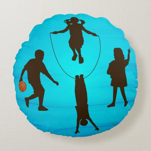 子ども用遊枕 ラウンドクッション (正面)