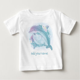 子ども用Tシャツ二匹のイルカ ベビーTシャツ