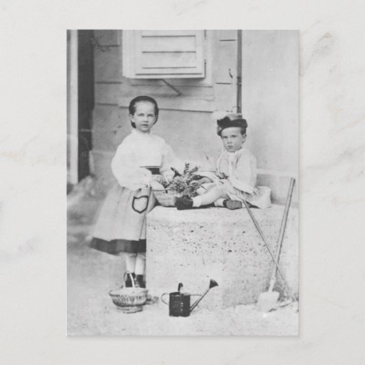 子ども皇后エリザベス、ジゼラ&ルドルフ ポストカード (正面)