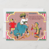 子ども花火いたずら女 招待状 (正面)