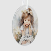 子ども記念初めてのクリスマスなし オーナメント (正面)