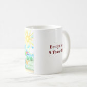 子ども誇りを持ったの方が可愛い作品を加える コーヒーマグカップ (正面右)