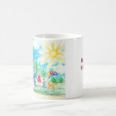 子ども誇りを持ったの方が可愛い作品を加える コーヒーマグカップ (中央)