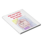 子ども誇りを持ったの方が可愛い作品を加える ノートパッド (アングル)