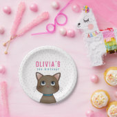 子ども誕生会と猫テーマ ペーパープレート (パーティー)