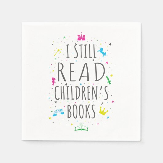 子ども読の本を今も残す スタンダードカクテルナプキン (正面)