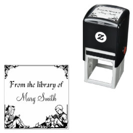 子ども読の本パーソナライズされたのゴム印 セルフインキングスタンプ