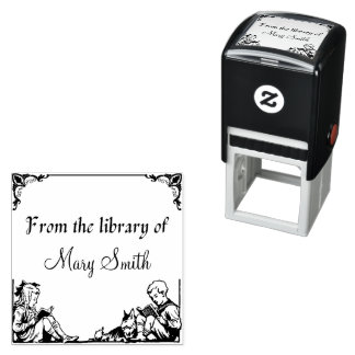 子ども読の本パーソナライズされたのゴム印 セルフインキングスタンプ