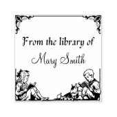 子ども読の本パーソナライズされたのゴム印 セルフインキングスタンプ (デザイン)