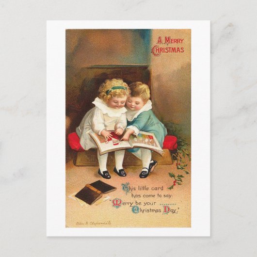 子ども読向け本クリスマスカード シーズンポストカード (正面)