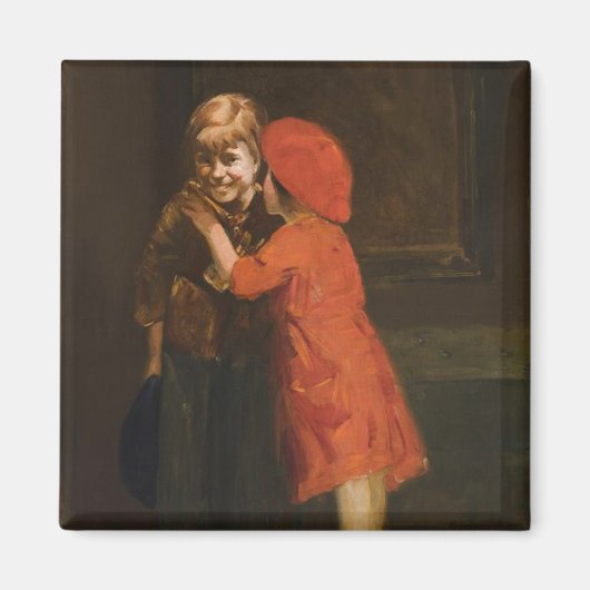 子ども遊のコーナー（かわいい子ども） マグネット (正面)