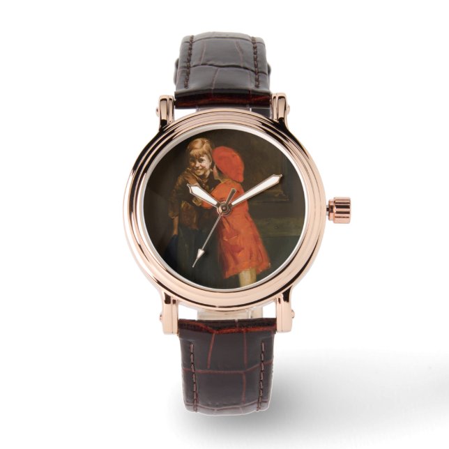 子ども遊のコーナー（かわいい子ども） 腕時計 (正面)