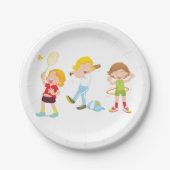 子ども遊のスポーツ ペーパープレート (正面)