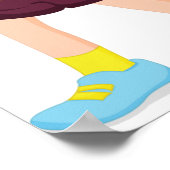 子ども遊のスポーツ ポスター (角)