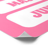 子ども達の可愛いピンクの月学の子供部屋 ポスター (角)