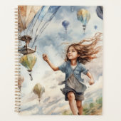 子ども飛んでいるの凧 プランナー手帳 (正面)