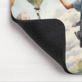 子ども飛んでいるの凧 マウスパッド (コーナー)