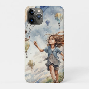 子ども飛んでいるの凧 iPhone 11 PROケース