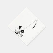 子ども飛んでいるアカイト紙ナプキンス スタンダードカクテルナプキン (角)