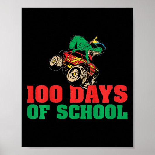 子ども100日の小学生100日目の学校1 ポスター (正面)