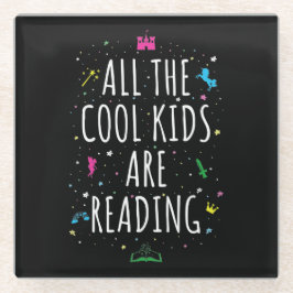 子どカッコいいもは皆読私 ガラスコースター