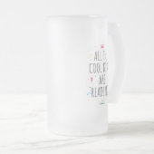 子どカッコいいもは皆読私 フロストグラスビールジョッキ (正面右)