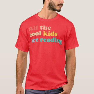 子どカッコいいも読も本読好き Tシャツ
