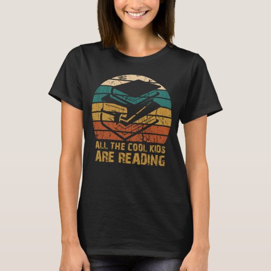 子どクールもみな読の本だ Tシャツ (正面)