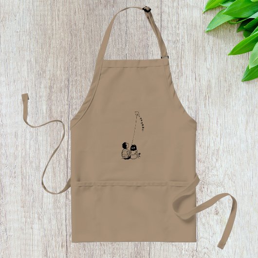 子ど飛んでいるもも スタンダードエプロン