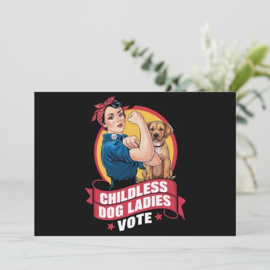 子なしの猫好きレディは犬「The Riveter」を投票する 招待状 (スタンド正面)