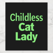 子なし猫レディ面白投票2024 ワインラベル (シングルラベル)