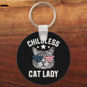 子なし猫Lady 2024 キーホルダー (正面)