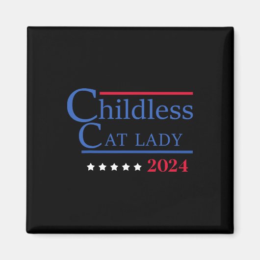 子なし猫Lady 2024 マグネット (正面)