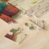 子に名前をパーソナライズされた付ける ジグソーパズル (側面)