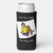 子のアートワークをこのオブジェクトに追加する スリム缶クーラー (Seltzer正面)