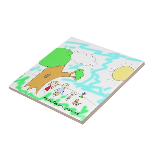 子のアートワークをこのオブジェクトに追加する タイル (側面)