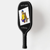 子のアートワークをこのオブジェクトに追加する ピックルボールラケット (左)